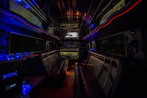 limousine service with leather seating